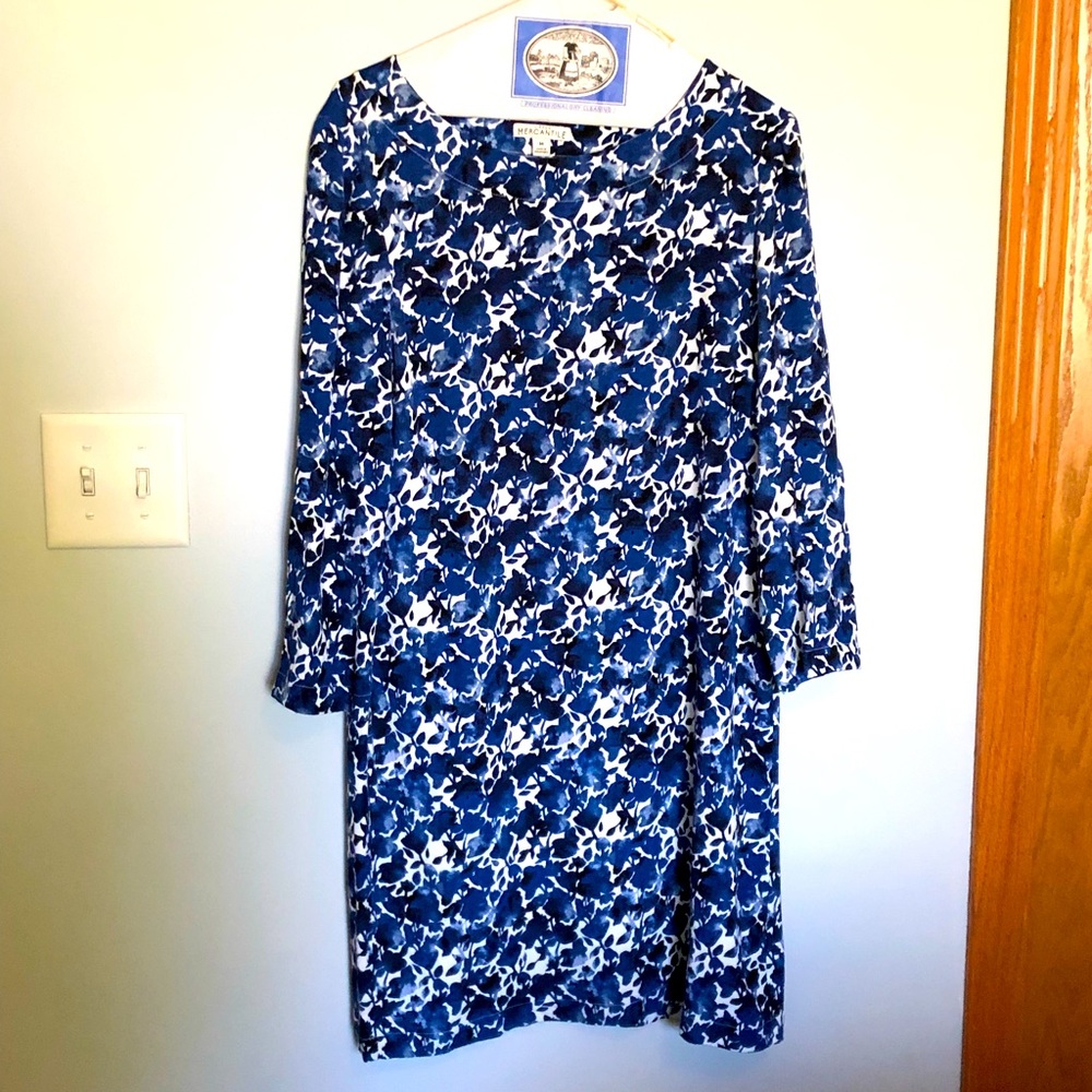 J. Crew Mercantile long sleeve shift dress.